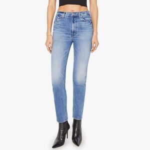 NWT Mother Superior Womens The Dazzler Flood Straight Leg Jeans, Size 30